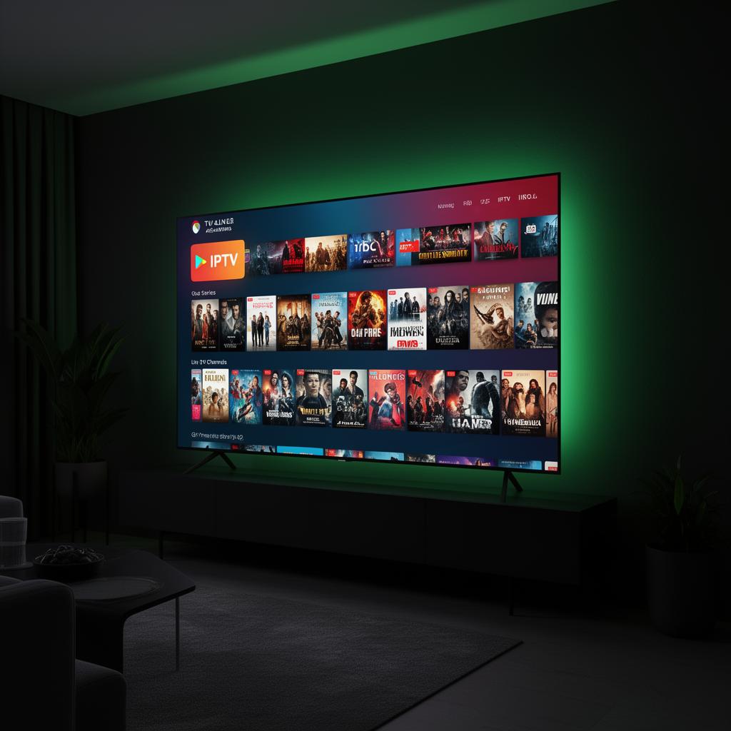 ELITE IPTV Vizzion Play exibindo catálogo de filmes, séries e canais ao vivo em smart TV